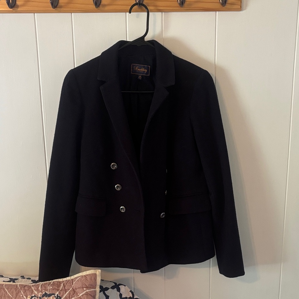 Madewell Buckley Double-Breasted Black Blazer